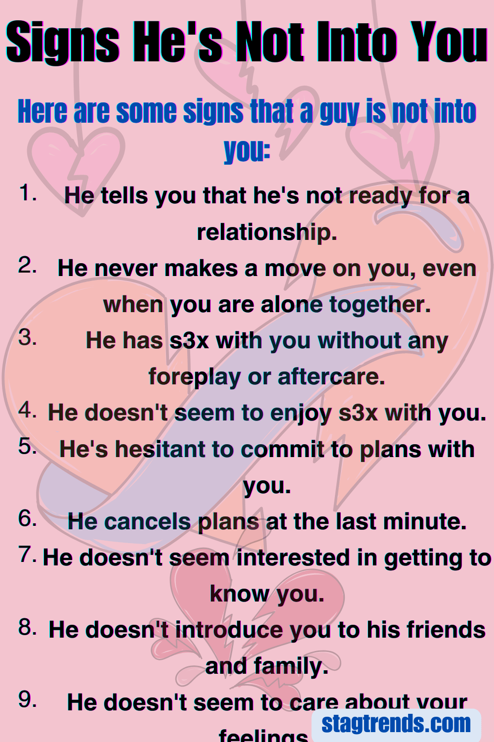 Signs Hes Not Into You 